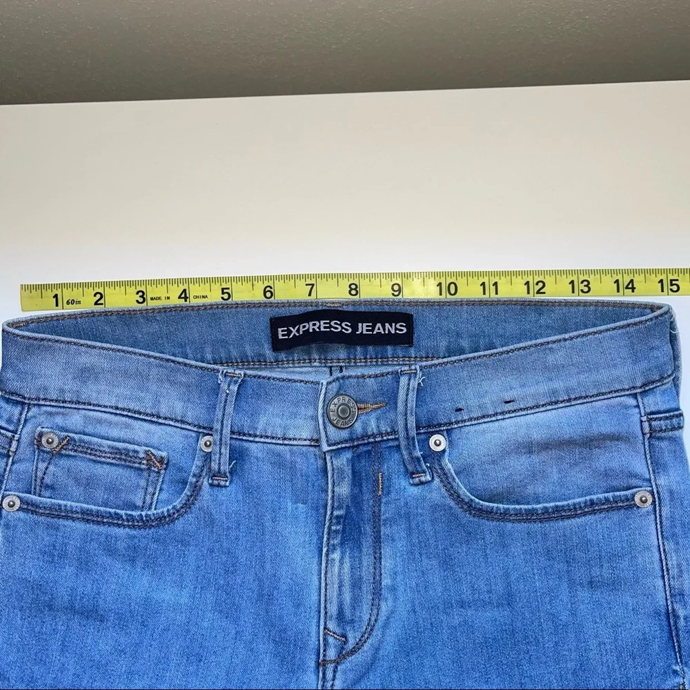 Express Performance Stretch Light Wash Distressed… - image 8